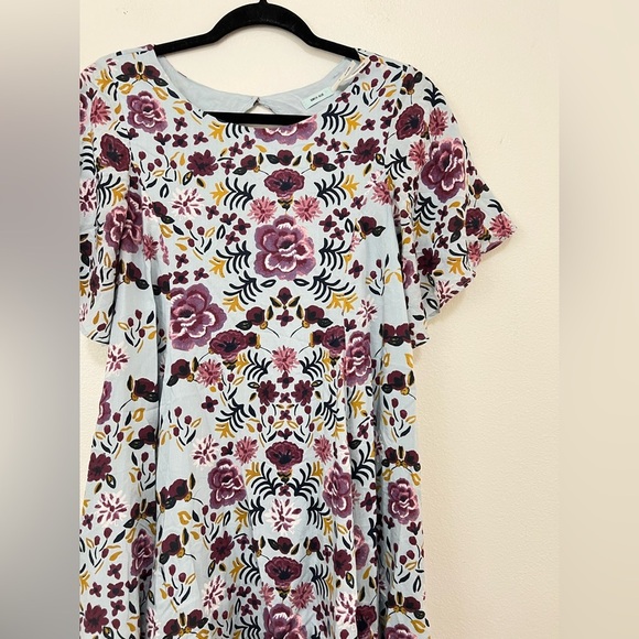 Urban Outfitters Kimchi Blue boho floral printed open back short mini dress - Picture 5 of 6